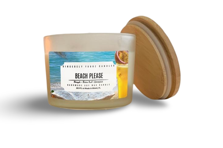 BEACH PLEASE 12.5 oz 3 Wick Candle